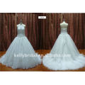 Nice Lace,applique embellished corded lace wedding dress